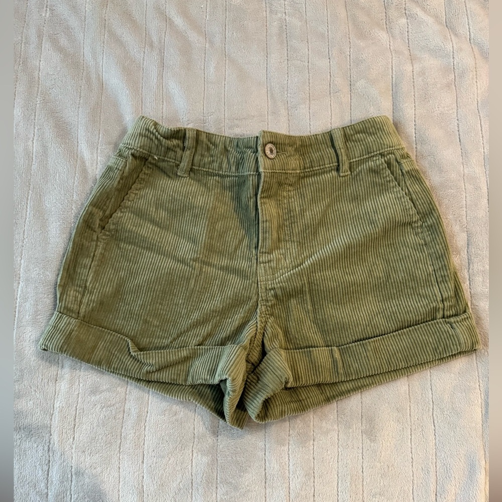 Pacsun Green Corduroy Shorts Size Small